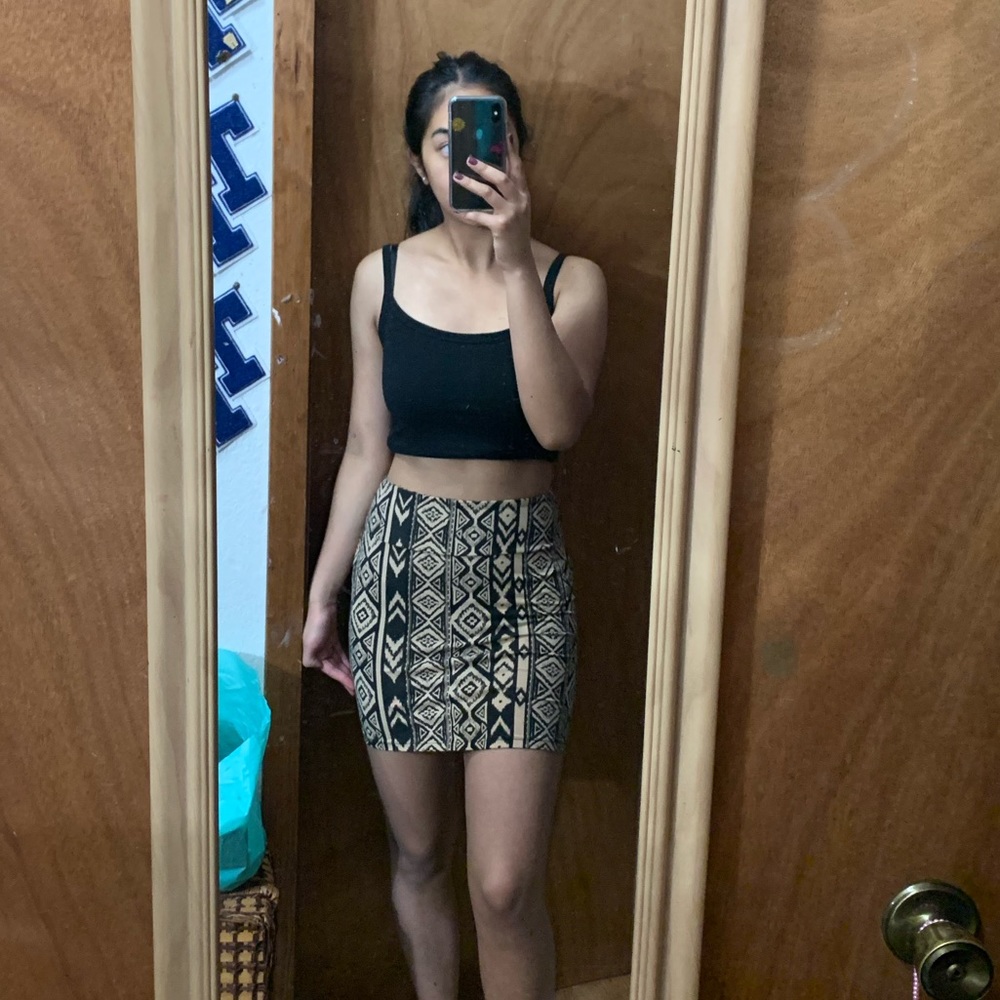 Forever 21 Tribal Print Bodycon Skirt